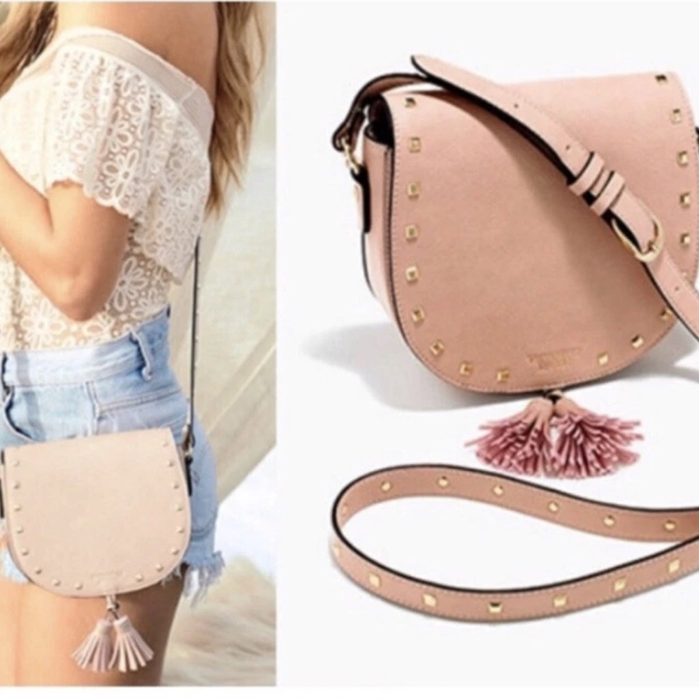 Victoria's Secret Pink Crossbody Bag with Tassel Detail - Picture 6 of 6